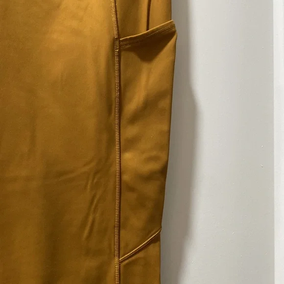 Mustard Yellow High-Waisted Lululemon Leggings - Picture 4 of 7
